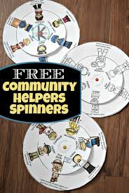 Community helpers picture dictionary level: Community Helpers Printables Spin The Wheel