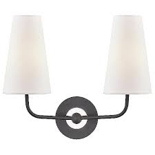 The vintage style lamp is included with the fixture to add a warm and inviting. Mitzi Hudson Valley Lighting Merri Two Light Wall Sconce Ylighting Com