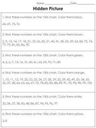 White Tailed Deer 100s Chart Hidden Picture Activity Numbers King Virtue