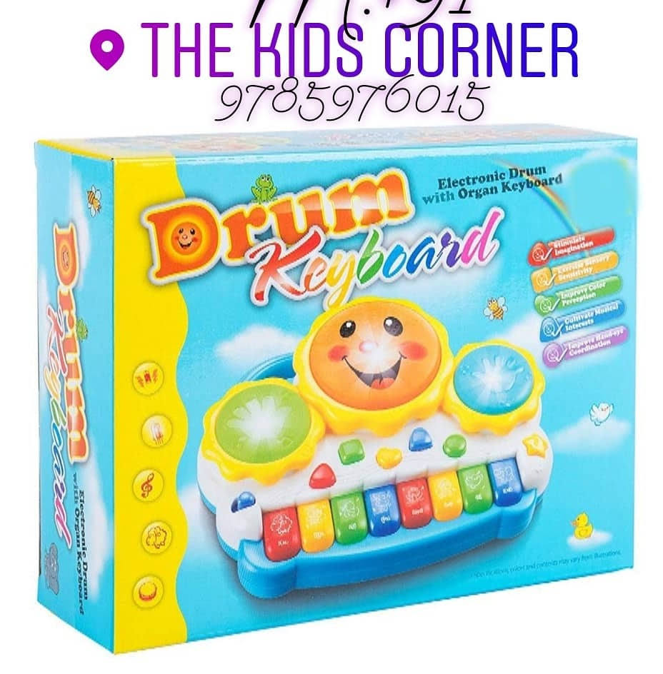 Drum + Piano Keyboard with Light and Music-Soft Lights Pro product image