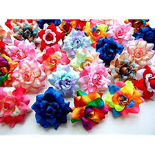 Pengxiaomei floral arrangement kit, floral tapes & wraps floral wire cutter green floral tape 22 guage floral stem wire 26 gauge green floral wire for bouquet stem wrap florist, wreath making supplies. Buy Icrafy 50 Assorted Roses Silk Flower Head Size 1 75 Artificial Flowers Heads Fabric Floral Supplies Wholesale Wedding Accessories Make Bridal Hair Clips Headbands Online In Nigeria B0743lf8h1