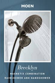 Brecklyn Shower Only With Magnetix Combination Rainshower And Handheld Shower Mediterranean Bronze Finish 82610brb Hand Held Shower Bronze Finish Bronze