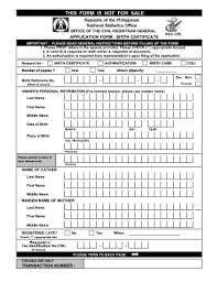 According to the state of virginia website, certified birth certificate copies are available through the virginia department of health's division of vital according to the state of virginia website, certified birth certificate copies are av. Nso Full Form Fill Out And Sign Printable Pdf Template Signnow
