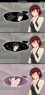 What Is She Thinking Pesona5 Cosplayclass Anime Persona 5 Anime Persona 5 Makoto Persona 5 Memes