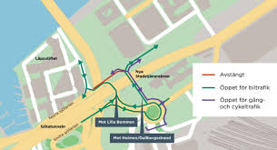 Den befintliga bron götaälvbron uppgavs av trafikverket 2013 att vara i mycket dåligt skick. Bananbron Vid Lilla Bommen Oppnar Igen Trafiken Nu Goteborg