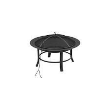 This attractive unit's center door allows easy access to the fire. Buy Mainstay 28 Fire Pit Includes A Spark Guard Mesh Lid With Lid Lift Features A Durable High Temperature Heat Resistant Finish 1 Online In Hungary B0769wc688