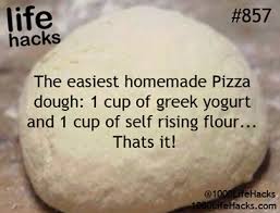 1 Cup Self Raising Flour 1 Cup Of Greek Or Natural Yoghurt Extra Flour For Dusting The Board Pizza Recipes Dough Easy Homemade Pizza 2 Ingredient Pizza Dough