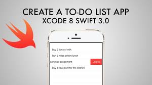 How To Create A To Do List App In Xcode 8 Swift 3 0 Youtube To Do List App Swift 3