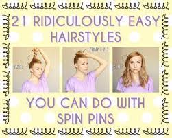 21 Ridiculously Easy Hairstyles You Can Do With Spin Pins