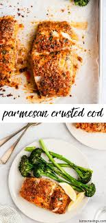Parmesan Baked Cod An Easy Healthy Delicious Seafood Dinner Recipe Fish Recipes Healthy Fish Dinner Recipes Fish Recipes Baked