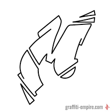 Method one outlines a simple, . M Wildstyle Graffiti Letter Graffiti Empire Graffiti Lettering Graffiti Alphabet Graffiti Letter M