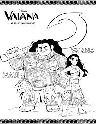 Ausmalbild Vaiana Vaiana Und Maui Ausmalen Kostenlos Ausdrucken