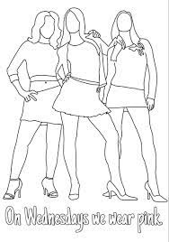 Feel free to contact me via bubble mail, if you would like any tweaks on the image or changes in background color on any of the merchandise! Meangirls Gretchenweiners Cadyheron Reginageorge October3rd Colorpages Popculture Cute Coloring Pages Coloring Books Coloring Book Pages