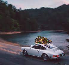 Huckberry S Porsche 912 With Christmas Tree On Top Porsche 912 Classic Porsche Vintage Porsche