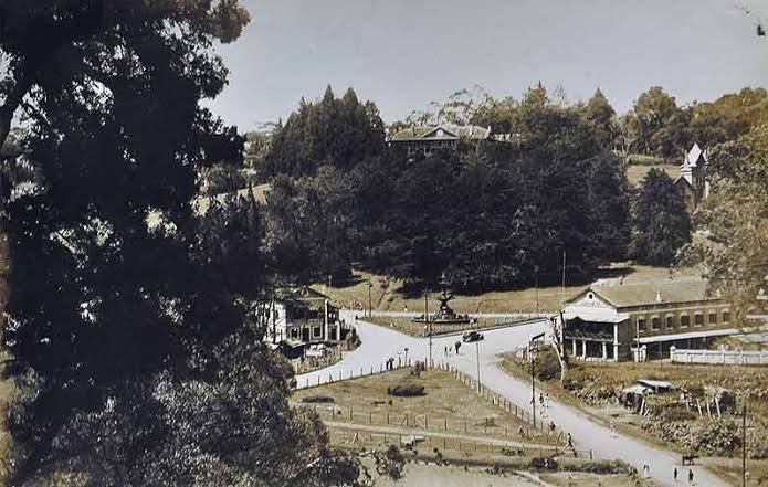 A Pristine Charring Cross In Ooty, 1930 Photo - Past-India