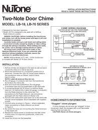Checking a doorbell transformer is easy—if you can find it. Nutone Lb 18 Series Installation Instructions Pdf Download Manualslib