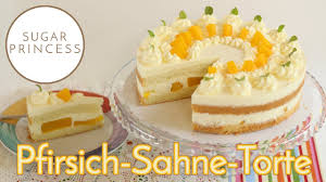 Super Einfache Kase Sahne Torte Mit Pfirsich Rezept Von Sugarprincess Youtube
