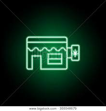 Create neon app icons and change app name in a few steps; Marijuana Shop Vector Photo Free Trial Bigstock