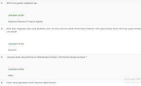 Soal Dan Jawaban Uts Ptik Semester I E Learning Sistem Informasi D3 Ubsi