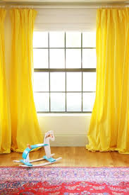 Diy Yellow Curtains For The Playroom Yellow Curtains Yellow Curtains Bedroom Curtains