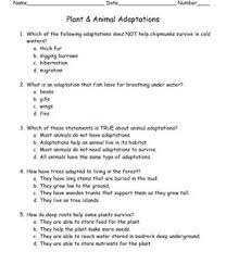 Quizzes related to different kind of animals like mammals, reptiles etc. This Quiz Contains 10 Multiple Choice Questions Over Plant And Animal Adaptations An Answer Key Is Also In Animal Adaptations Plant Science Science Worksheets