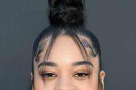 Here's a funkier party hairstyle for long hair look for your baby shower. Ella Mai S Baby Hairs Were Perfectly Laid At The Billboard Music Awards Teen Vogue