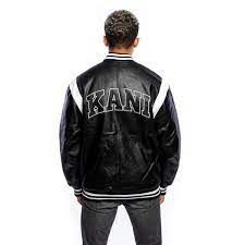 Karl Kani Og Fake Leather Jacket Black Gangstagroup Com Online Hip Hop Fashion Store