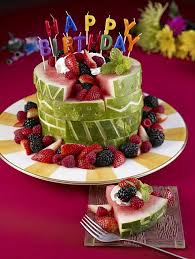 Almond hazelnut orange and chocolate cake nut flours are an awesome substitute for the real thing. Watermelon Birthday Cake Healthy Birthday Cakes Birthday Cake Alternatives Fruit Birthday Cake
