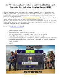 The walking dead collaboration now! State Of Survival Apk Mod Hack Generator