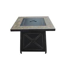 The deep bowl design offers plenty of room for firewood and a 360° view of the fire. Hampton Bay Cross Ridge Gas Fire Pit Table Patio Best Outdoor Store In The Region