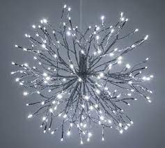 Led bulbs will greatly reduce any power needs up to 90%, but it is always essential to calculate for power to ensure your lights will stay on. Light Up Led Hanging Starburst Silver Pottery Barn