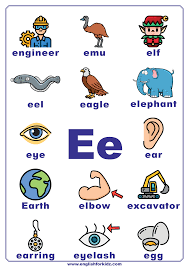 Photo of the letter e for fans of the alphabet 22187347 . Letter E Worksheets Flash Cards Coloring Pages