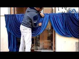 عمل موديل ستارة على مواسير بفنش احترافى وسهل جدا2 how to make a curtain on pipes professionally youtube curtains window treatments waterfall valance curtains