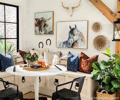For A Southwest Inspired Space With An Eclectic Vibe Mix Trendy Textiles With Wicker Accents And Western W Western Wall Decor Western Home Decor Western Decor