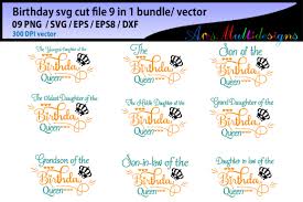 10 Birthday Queen Svg Designs Graphics