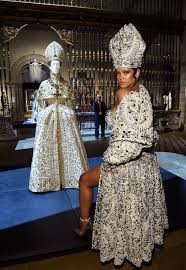 It started from this question we had back in (yes, really) 2017, which was: Rihanna At The Heavenly Bodies Fashion And The Catholic Imagination Exhibition At The Metropolitan Museum With Rihanna Outfits Met Gala Outfits Gala Outfit