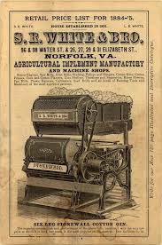 Retail Price List Cotton Gin Leaflet Vintage Graphic Design