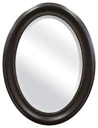 Find a few small mirrors that catch your eye to create a gallery wall feel. Round Oval Bathroom Wall Mirror With Beveled Edge And Bronze Frame Traditional Bathroom Mirrors By Hilton Furnitures Houzz