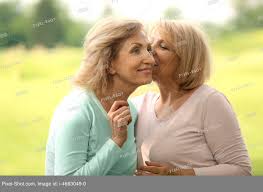 Anastasiya and saturday have small busts, while aurea and emily have a much bigger bra size. Happy Mature Women Gossiping Outdoors Stock Photography Agency Pixel Shot Studio