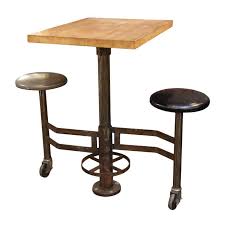 Enjoy free shipping with your order! Industrial Wall Mounted Counter Height Table With Attached Rolling Stools Table Counter Height Table Furniture
