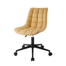 Shop wayfair for all the best faux leather chaise lounge chairs. Best Buy Walker Edison Modern Faux Leather Armless Swivel Chair Dijon Bbhjostskyl