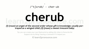 Noun cherubim 1 a winged angelic being described in biblical tradition as attending on god. Pronunciation Of Cherub Definition Of Cherub Youtube