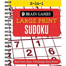Guides for new and experienced players. Brain Games 2 In 1 Large Print Sudoku Spiral Bound Target