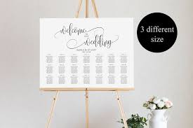 011 Seating Chart Wedding Template Ideas Printable Rustic