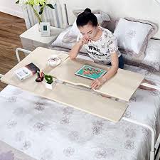 Amazon Com Overbed Table On Wheels Over The Bed Table Laptop Cart Laptop Desk Mobile Computer Desk Sofa Table For Overbed Table Bed Table Bed Table On Wheels