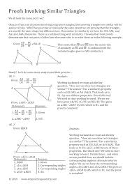 Free geometry worksheets created with infinite geometry. Http Whsacton Weebly Com Uploads 5 8 9 3 58932087 0705 Proofs Involving Similar Triangles Pdf