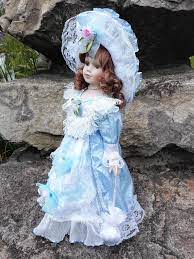 41cm Russian Porcelain Doll Baby Girl 16 Inches Lifelike Ceramics Baby Russian Girl With Sky Blue Dress Russian Doll Earrings Russian Phonedoll Perfume Aliexpress