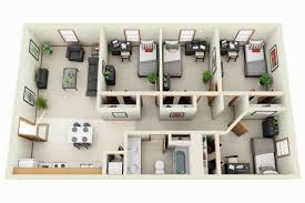 Luxury Apartment Plans 3d Contemporary 3d Floor Plans Imanada Architectural Plan Interior Apartment Floor Plans 4 Bedroom House Designs Apartment Floor Plan