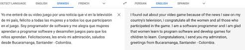 Todos los juegos son tan intuitivos que no te hará falta consultarnos. Fereshteh Forough On Twitter Wednesdaywisdom When A Random Person From Colombia Email You These Heartwarming Words In Spanish And Of Course I Had To Use Google Translate Afghangirlscode Lifewithoutborder Https T Co N833ao2vuu