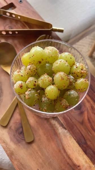 Grapes with Tajín